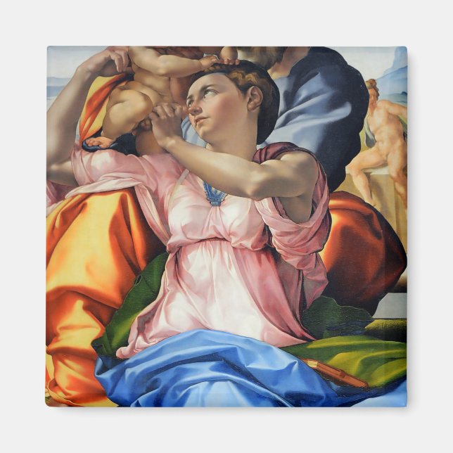 Doni Tondo, Doni Madona (detail), Michelangelo, 15 Magnet (Front)