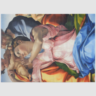 Doni Tondo, Doni Madona (detail), Michelangelo, 15 Tissue Paper