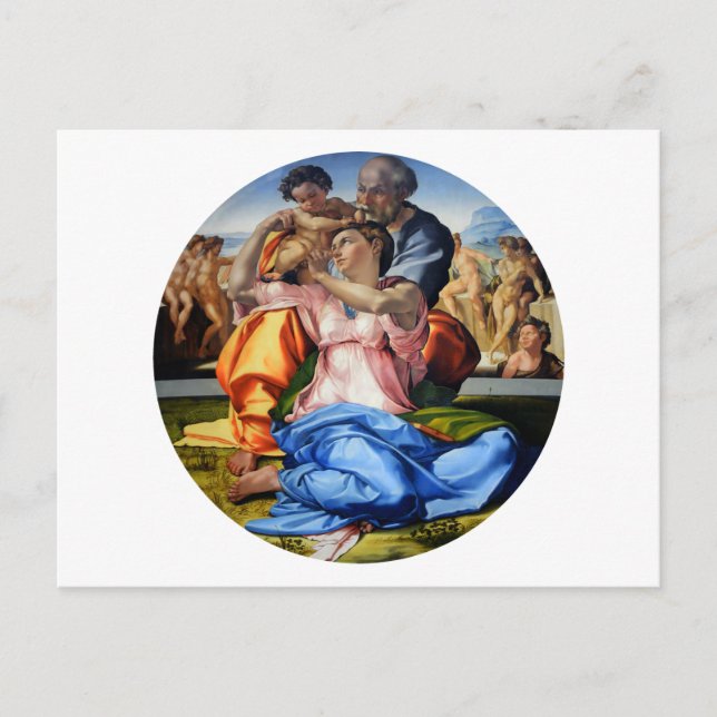Doni Tondo, Doni Madona, Michelangelo, 1507 Postcard (Front)