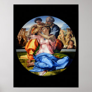 Doni Tondo, Doni Madona, Michelangelo, 1507 Poster