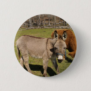 Donkey 6 Cm Round Badge