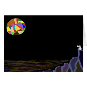 donkey and colourful moon