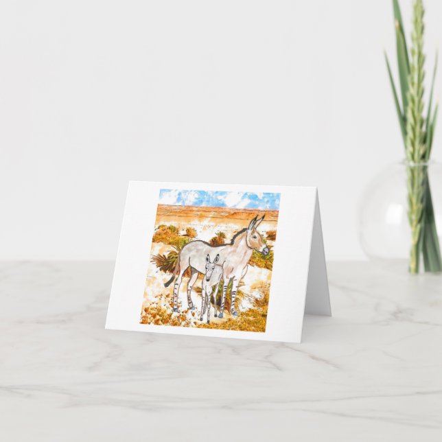 Donkey 🫏 And Colt Thank You Card (Front)