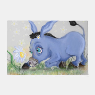Donkey and Daisy Funny Doormat