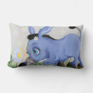 Donkey and Daisy Funny Pillow