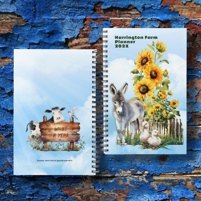 Donkey and Sunflowers Homestead Custom Planner (Creator Uploaded)