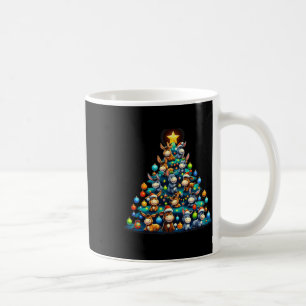 Donkey Animal Lover Xmas Gift Donkey Christmas Tre Coffee Mug
