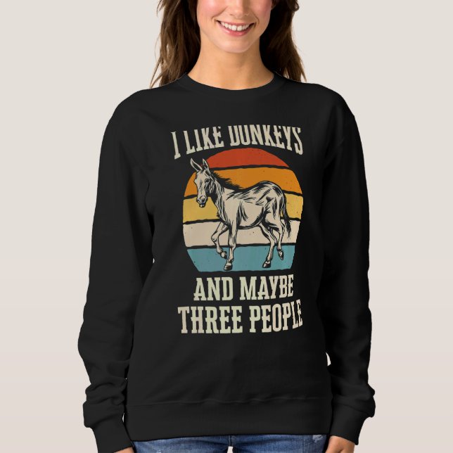 Donkey Animal Premium Sweatshirt (Front)