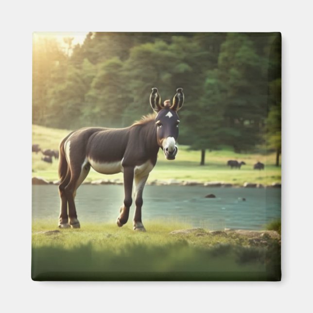 Donkey, Asinus, Jackass, Mule, Burro, WildAss Magnet (Front)