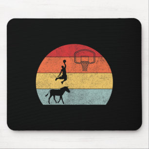 Donkey basketball Player Coach Sport ride donkey b Mouse Pad