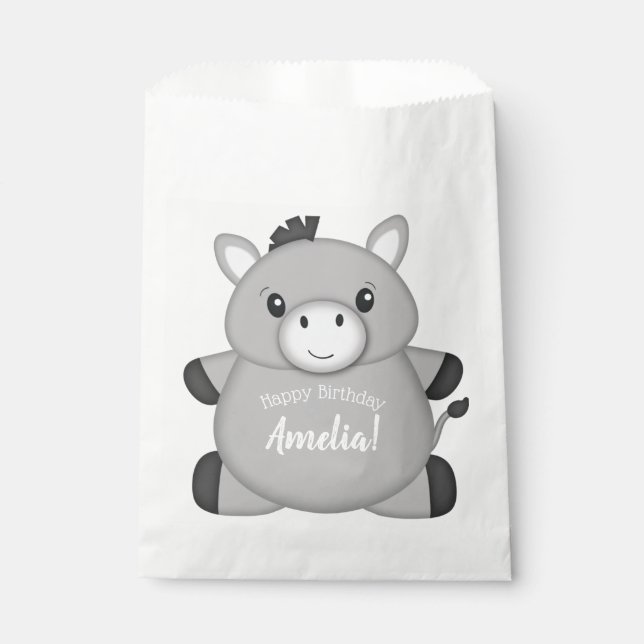 Donkey Birthday Party Favour Bags (Front)