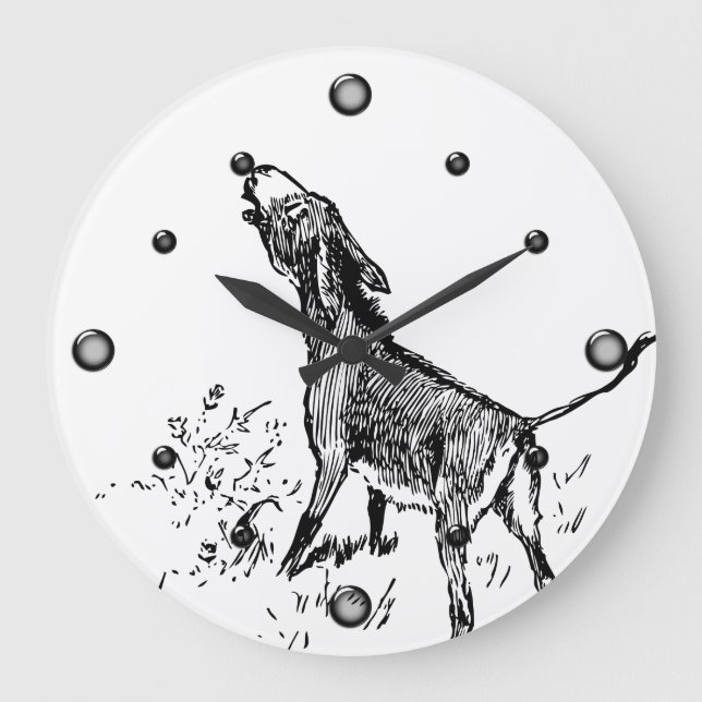 Donkey Braying Wall Clock (Front)