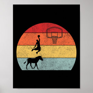 Donkey Bysketbyll Player Coach Sport Ride Donkey B Poster