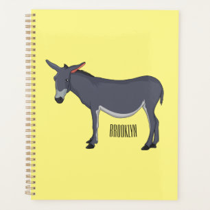 Donkey cartoon illustration planner