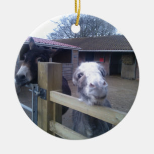 Donkey Ceramic Tree Decoration