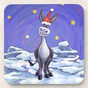 Donkey Christmas Coaster