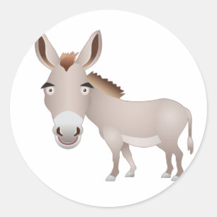 Donkey Classic Round Sticker