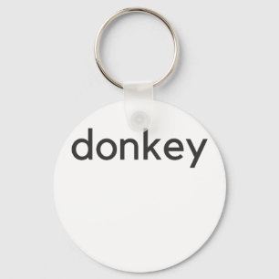 donkey dark key ring