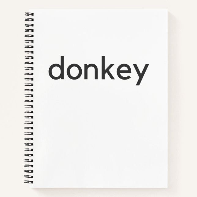 donkey dark notebook (Front)