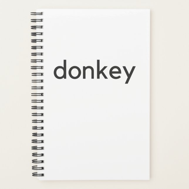 donkey dark planner (Front)