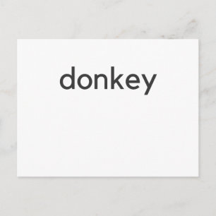 donkey dark postcard