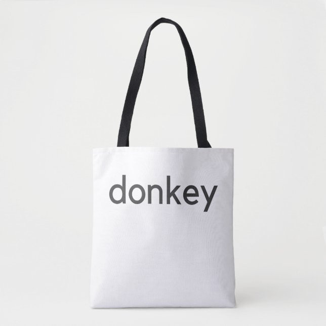 donkey dark tote bag (Front)