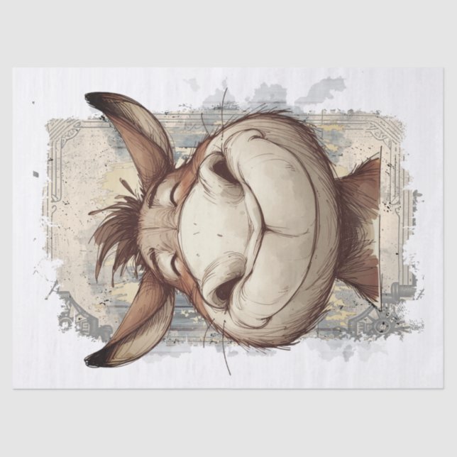 Donkey Decoupage Tissue Paper (Front)