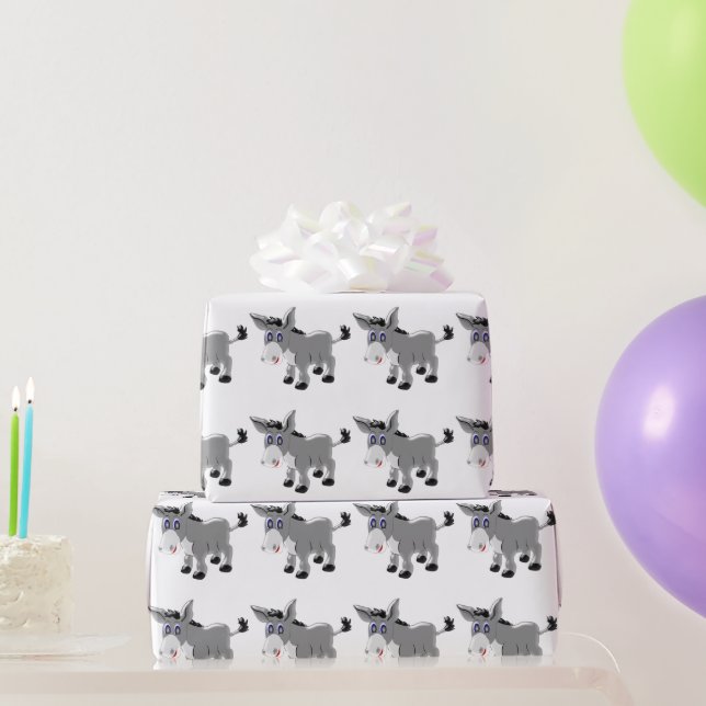 Donkey Design Wrapping Paper (Party Gifts)