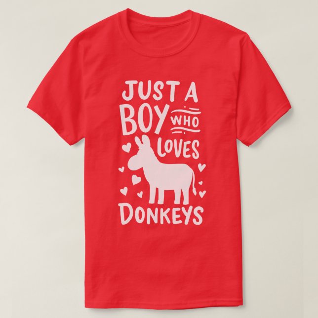 Donkey Donkey Lover T-Shirt (Design Front)