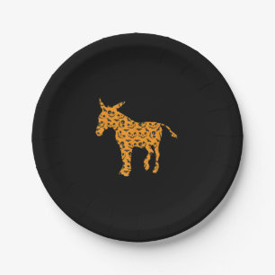 Donkey Easy Halloween Donkey Lover Gift Paper Plate