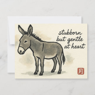 Donkey Etegami Postcard