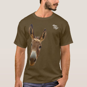 Donkey Face Outline Barn  USA T-Shirt