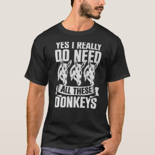 Donkey Farming Animal Farmer Donkey 1 T-Shirt