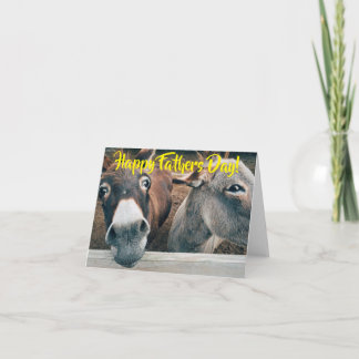 Donkey Fathers Day Card
