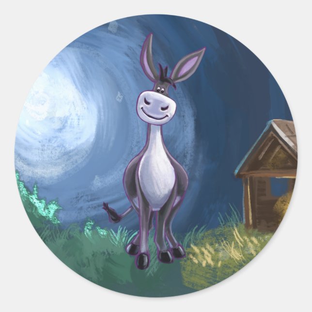 Donkey Gifts & Accessories Classic Round Sticker (Front)