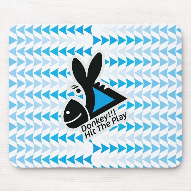 DONKEY !!! HIT THE PLAY BY MASANSER PIXELAT MOUSE PAD (Front)