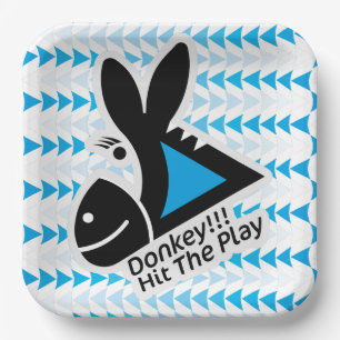 DONKEY !!! HIT THE PLAY BY MASANSER PIXELAT PAPER PLATE