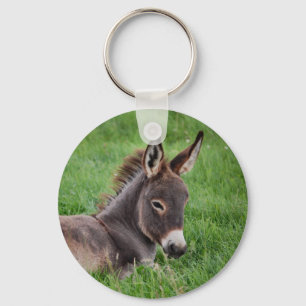 Donkey In The Grass Key Ring