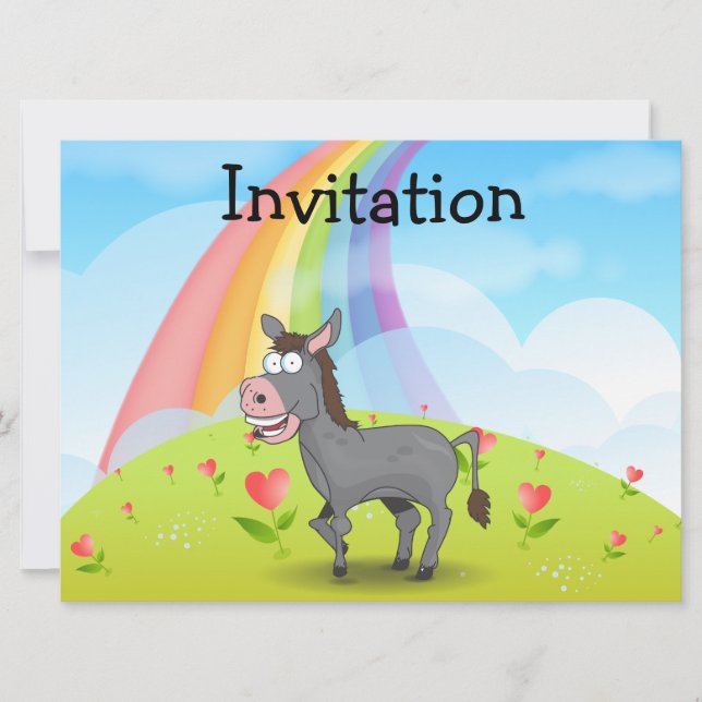 Donkey Invitation (Front)
