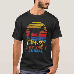 Donkey Is My Spirit Animal Zookeeper Mule T-Shirt