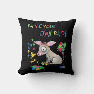 Donkey Lover Gift| Paint Your Own Path Cushion