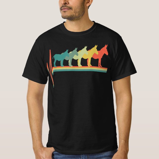 donkey lover heartbeat  gift T-Shirt (Front)