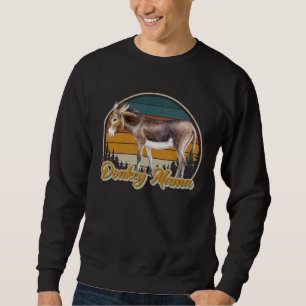 DONKEY MAMA Retro Look Donkey Sweatshirt