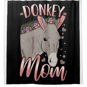 Donkey Mum   Gift For Owner Donkey Mum Shower Curtain
