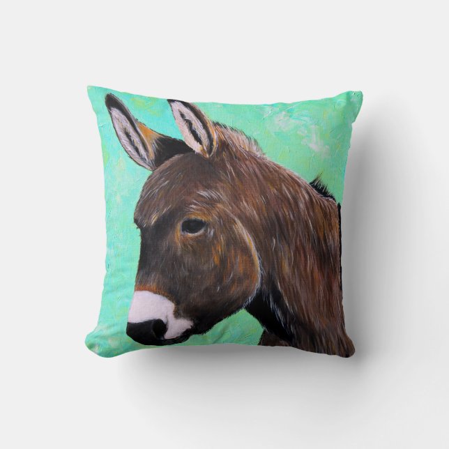 Donkey Painting Cushion (Front)