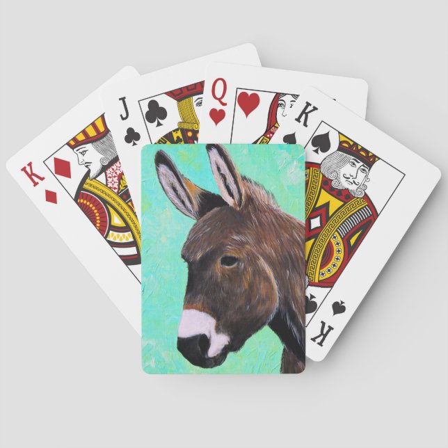 Donkey Painting Playing Cards (Back)