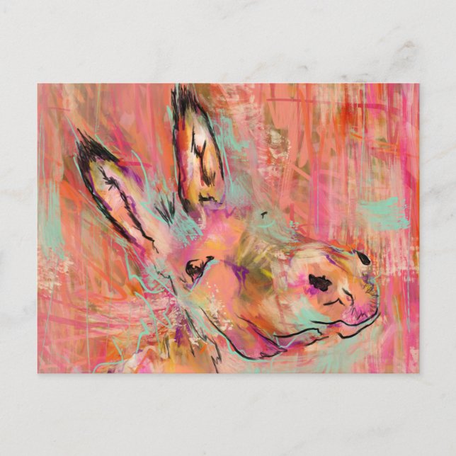 donkey painting postcard (Front)