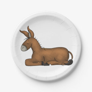 Donkey Paper Plates
