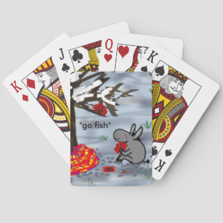 donkey playing go fish cards