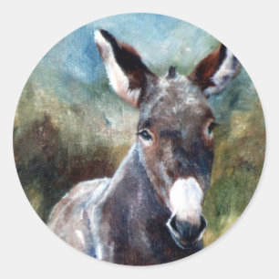 Donkey Portrait Sticker